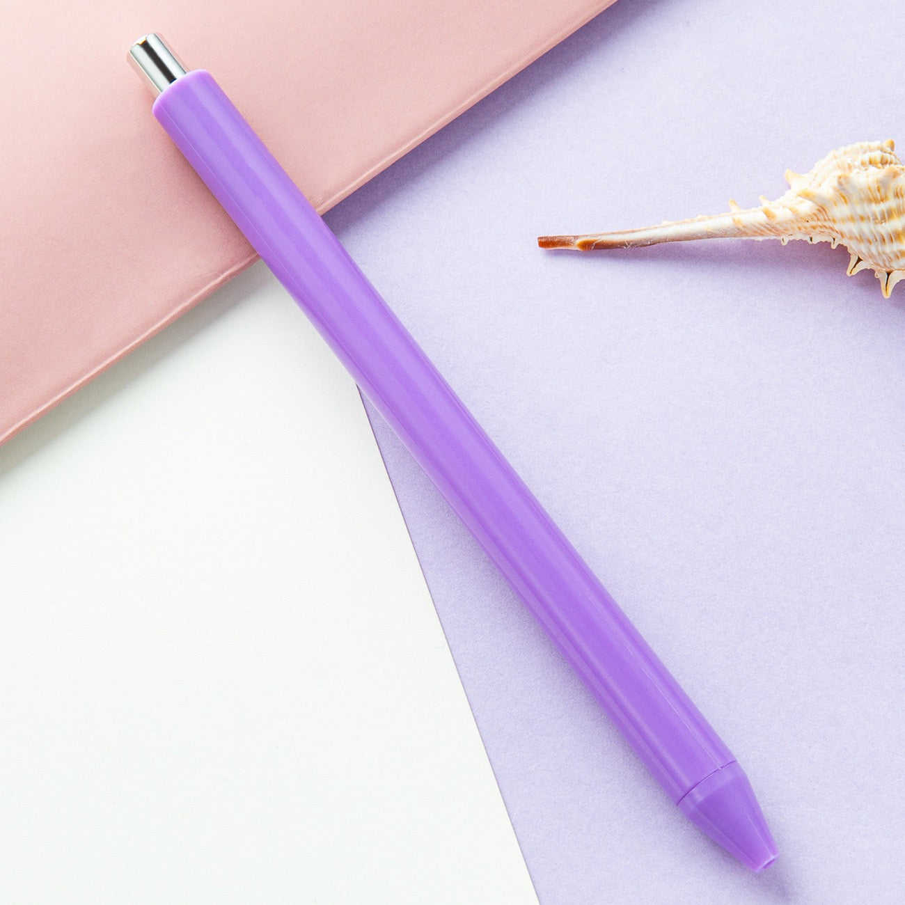 Macaron-colored press ballpoint pen(10PCS)