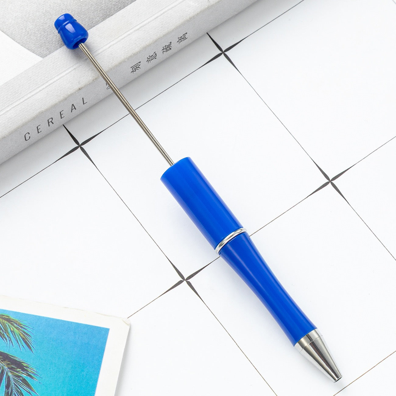 05--10PCS A bag DIY handmade bead pens, plastic ballpoint pens