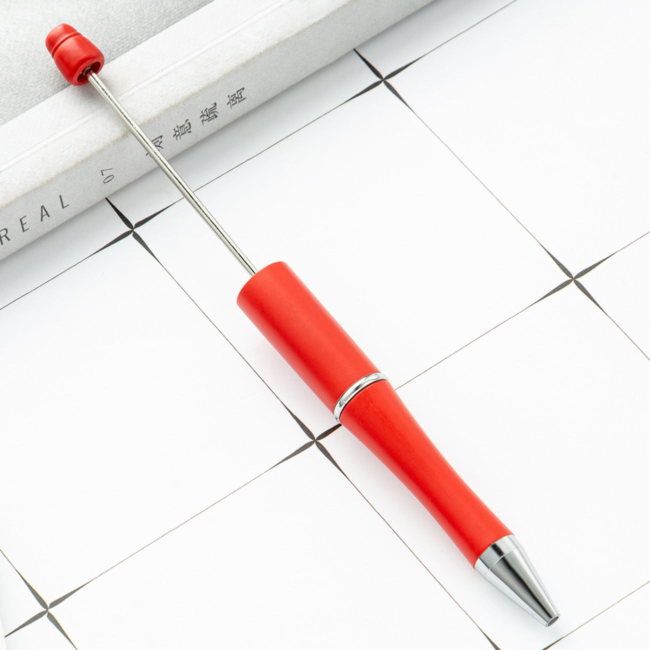 05--10PCS A bag DIY handmade bead pens, plastic ballpoint pens