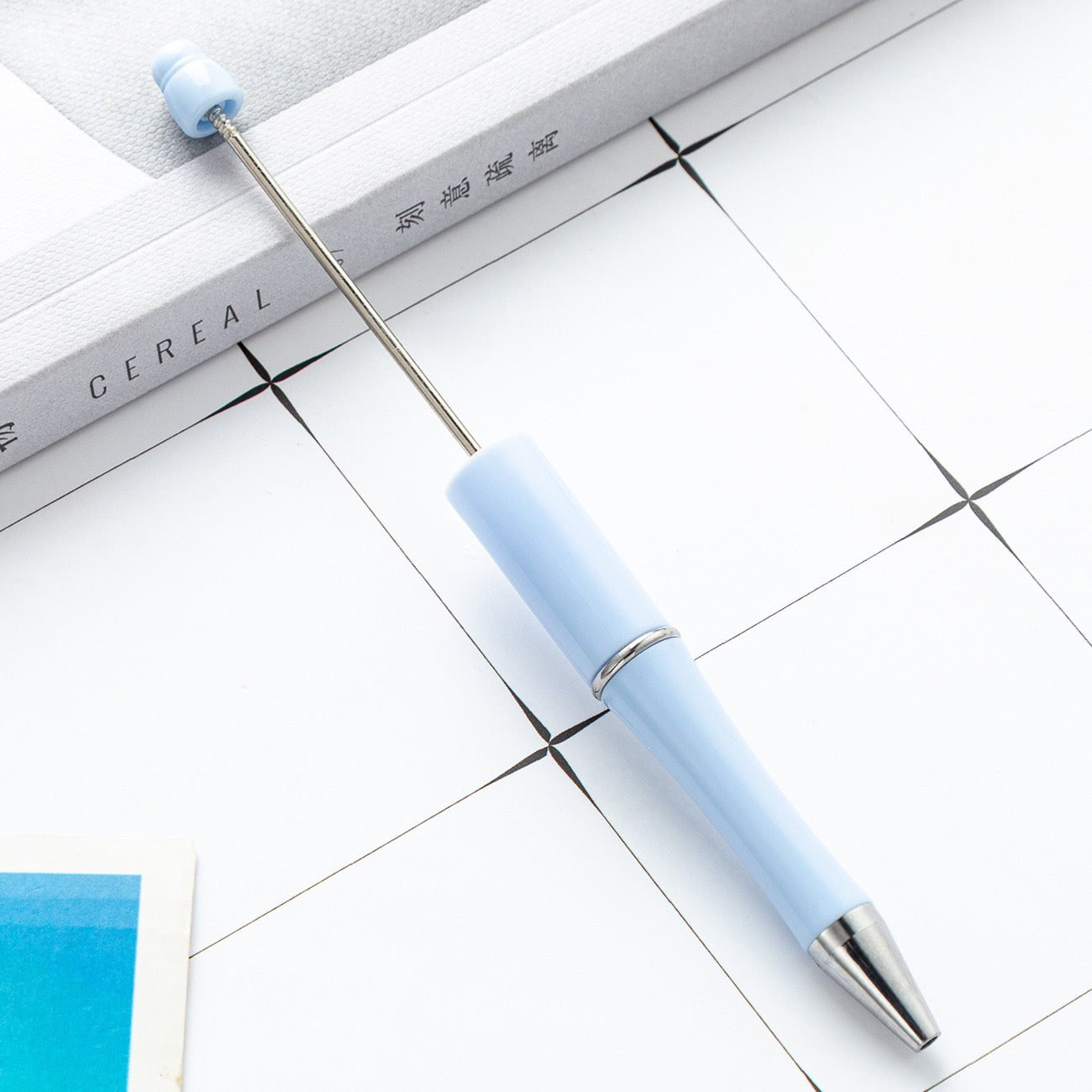 05--10PCS A bag DIY handmade bead pens, plastic ballpoint pens