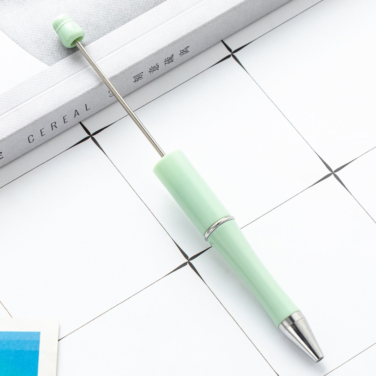 05--10PCS A bag DIY handmade bead pens, plastic ballpoint pens