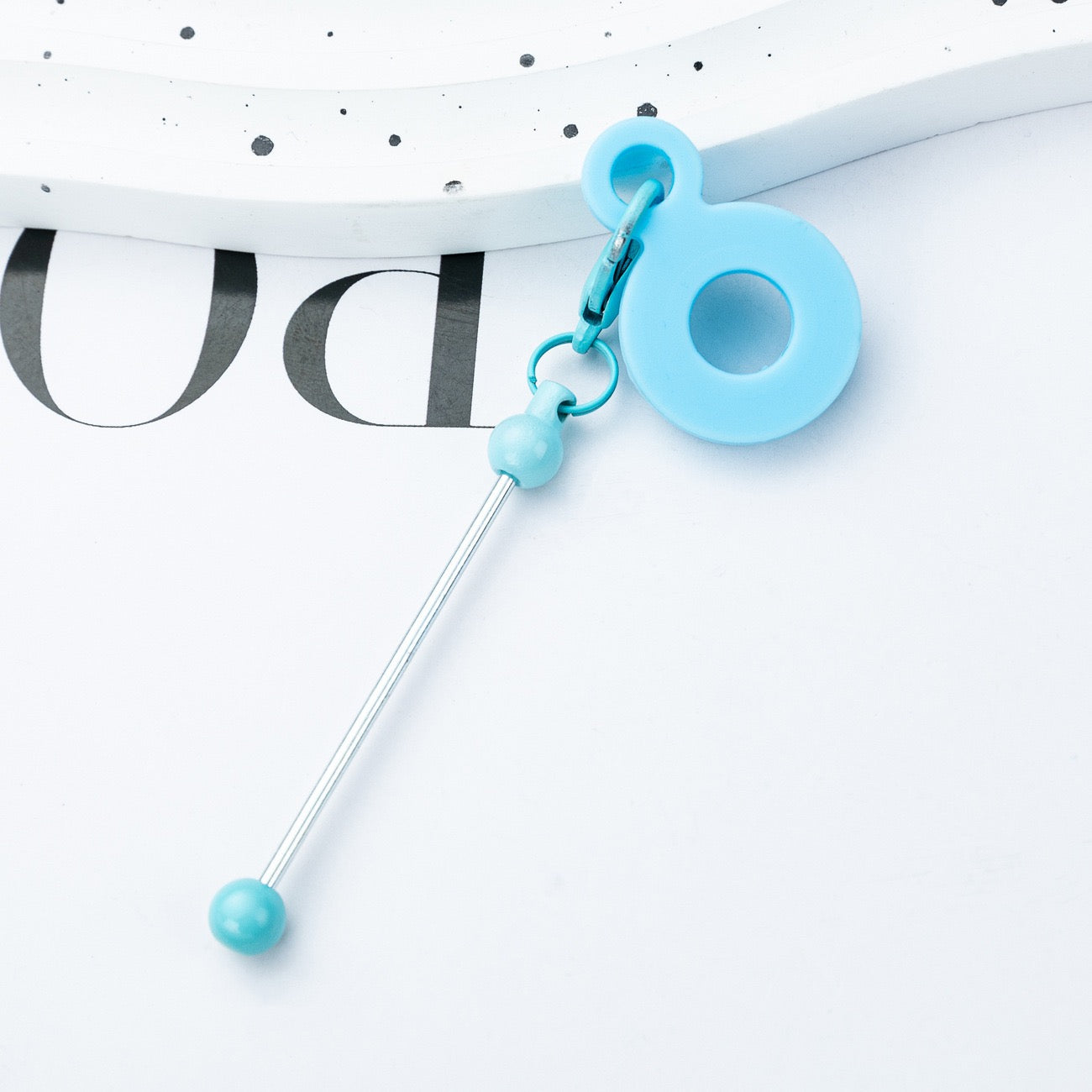 Beaded silicone straw hanging decoration（4PCS）