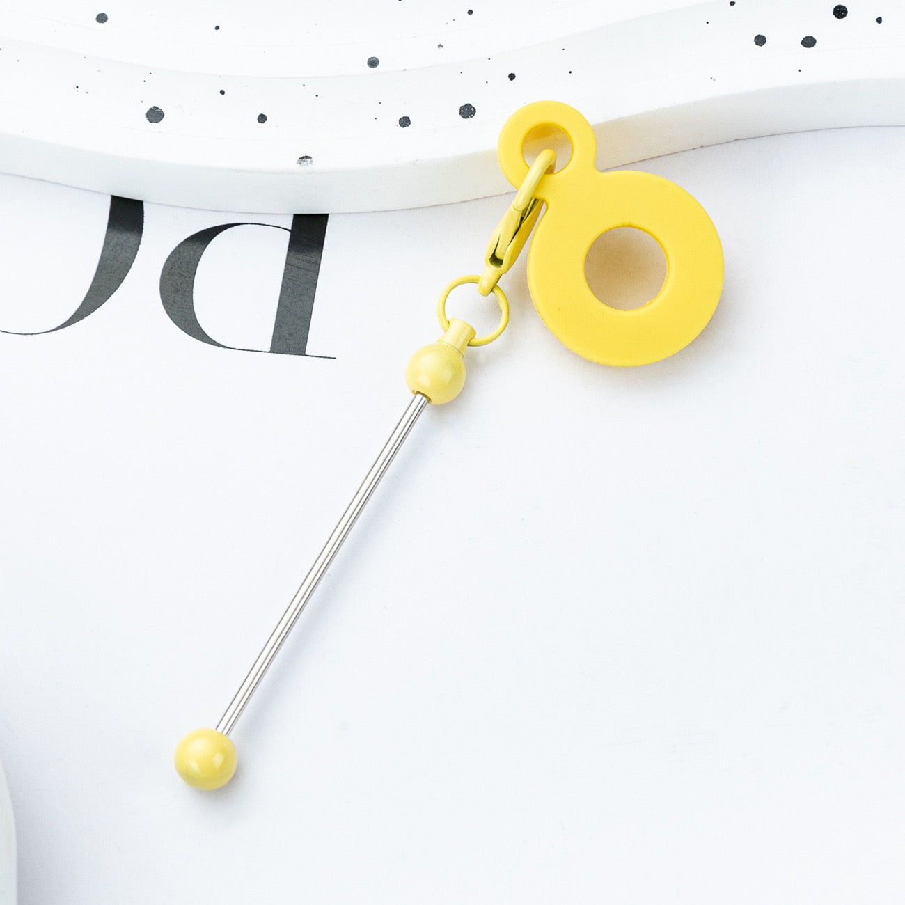 Beaded silicone straw hanging decoration（4PCS）