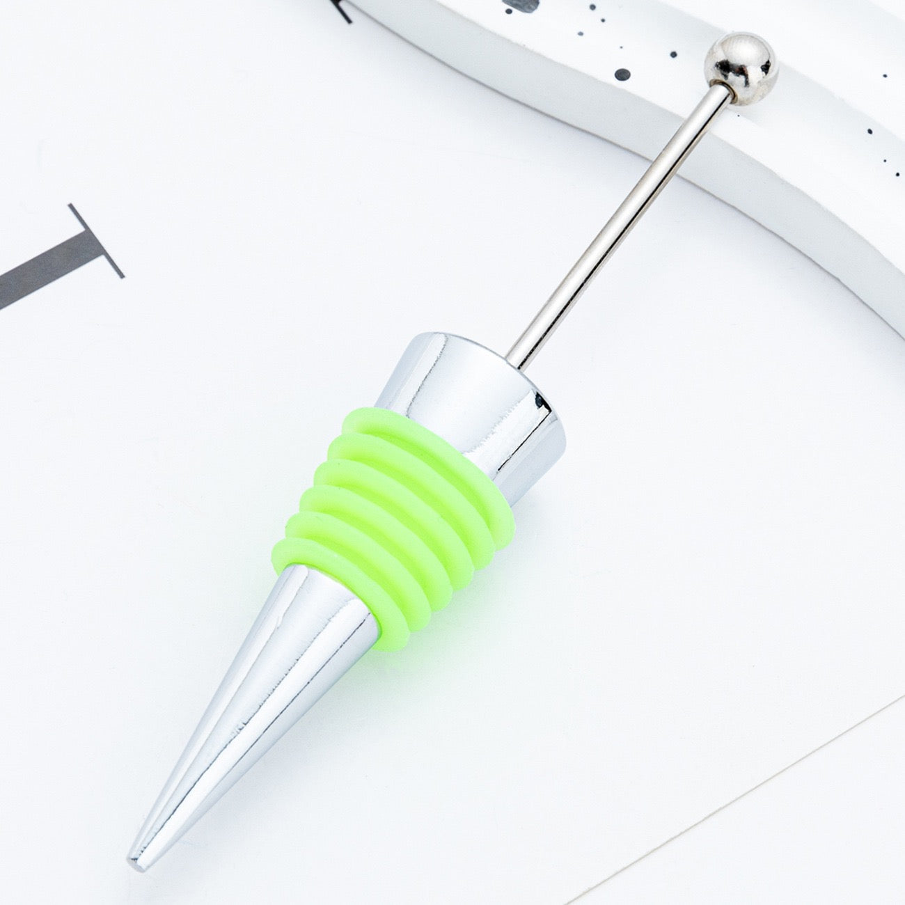 Beadable silicone alloy wine stopper（3PCS）
