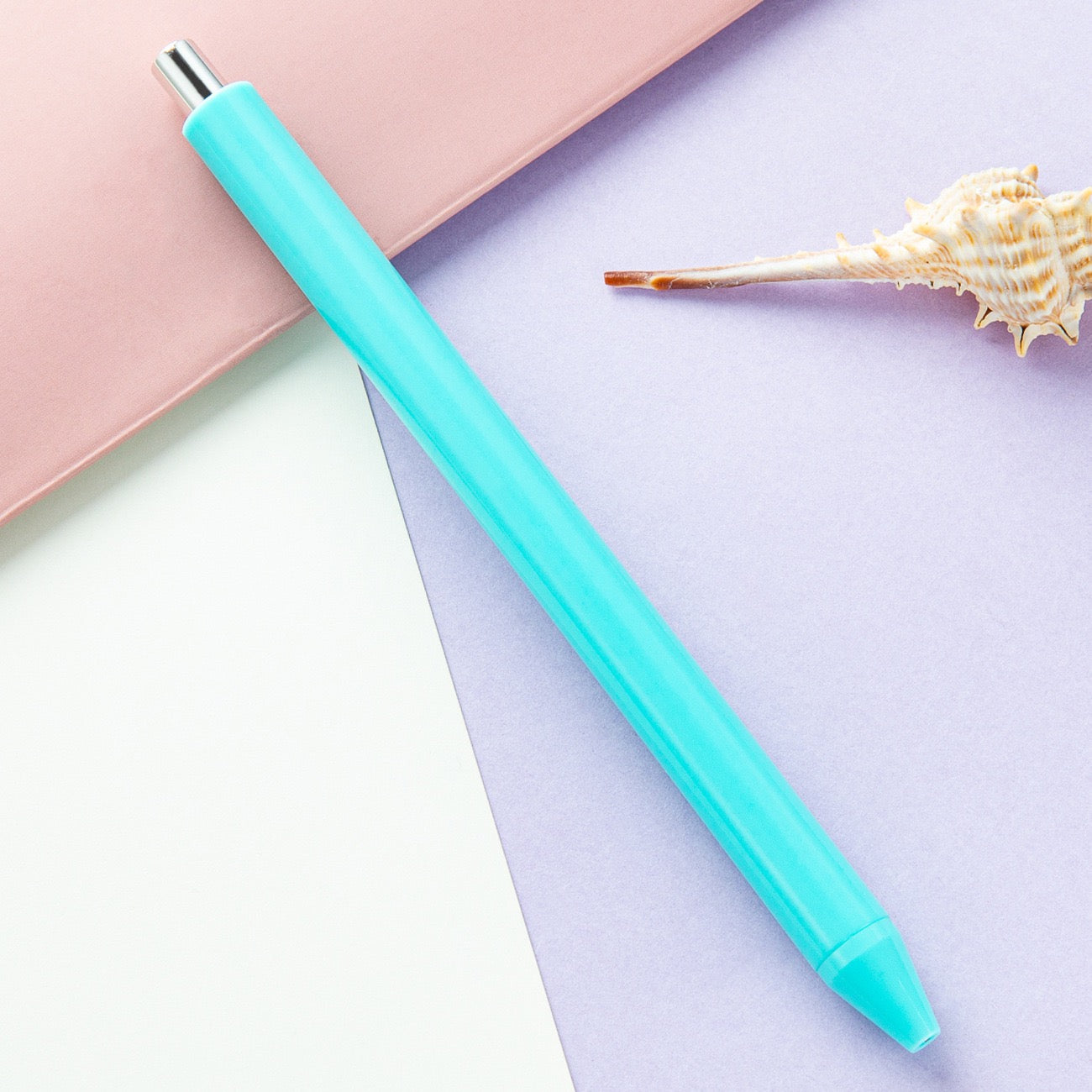 Macaron-colored press ballpoint pen（10PCS）