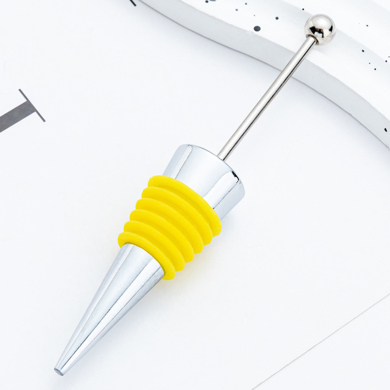 Beadable silicone alloy wine stopper（3PCS）