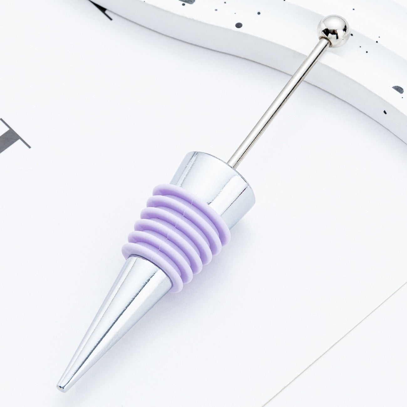 Beadable silicone alloy wine stopper（3PCS）