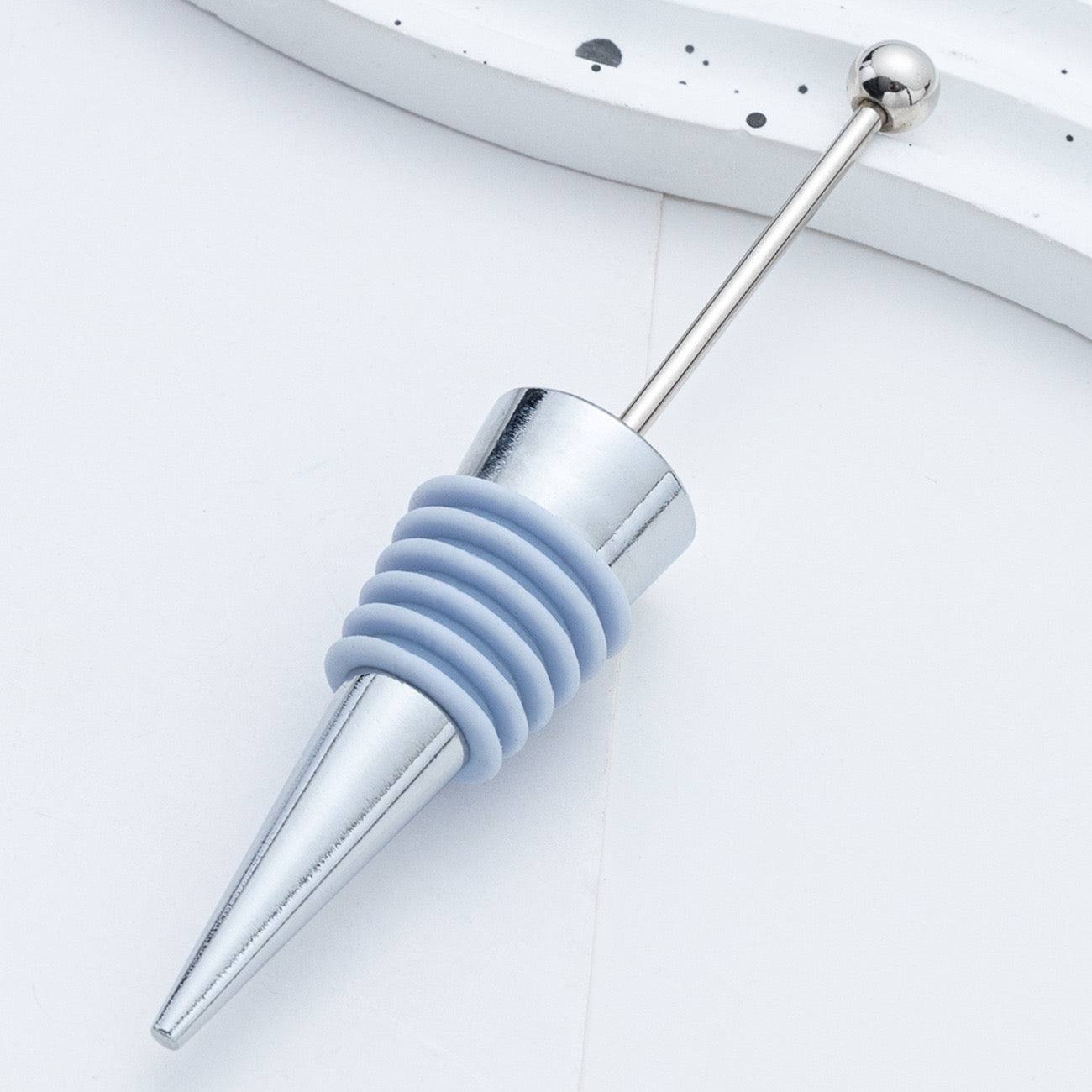 Beadable silicone alloy wine stopper（3PCS）