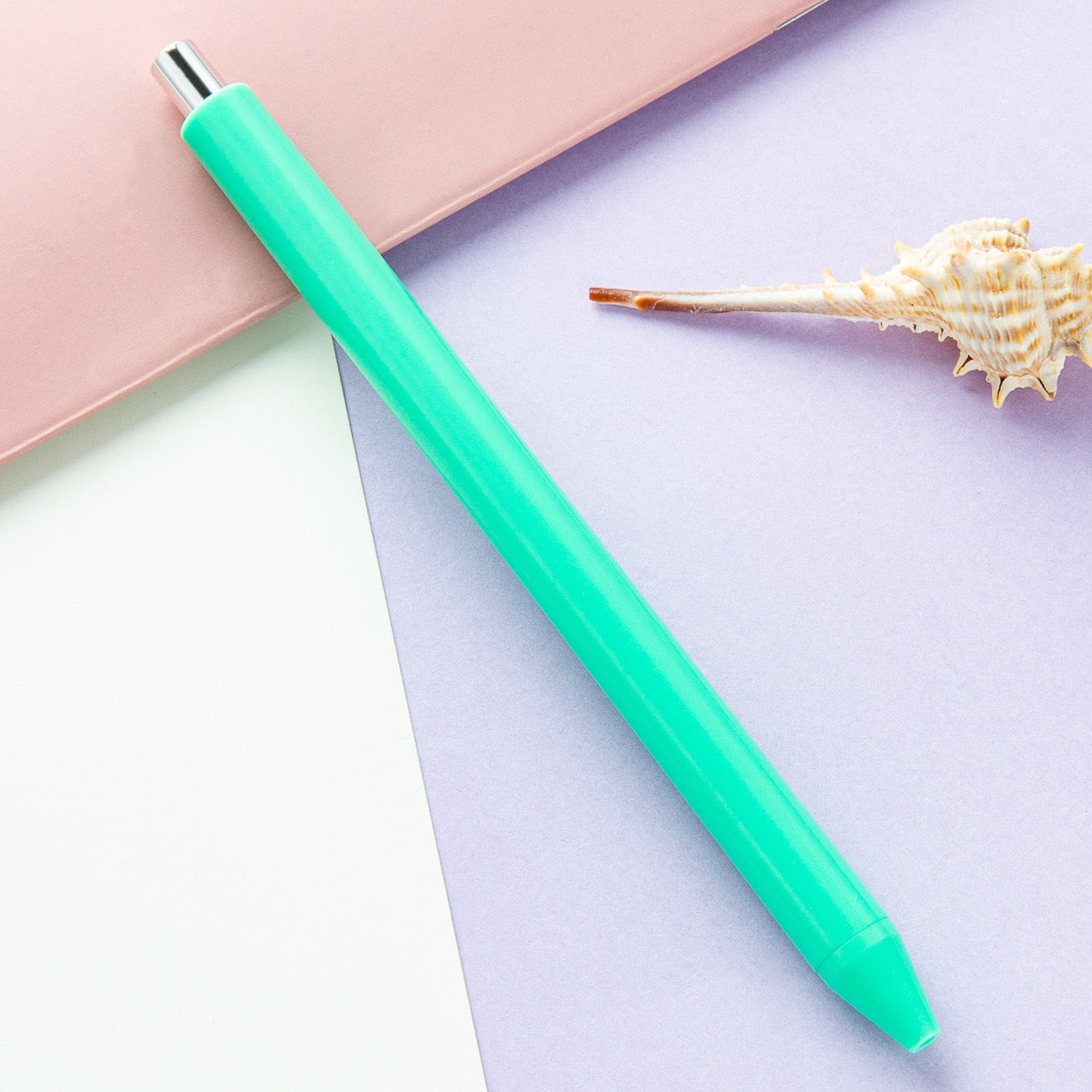 Macaron-colored press ballpoint pen（10PCS）