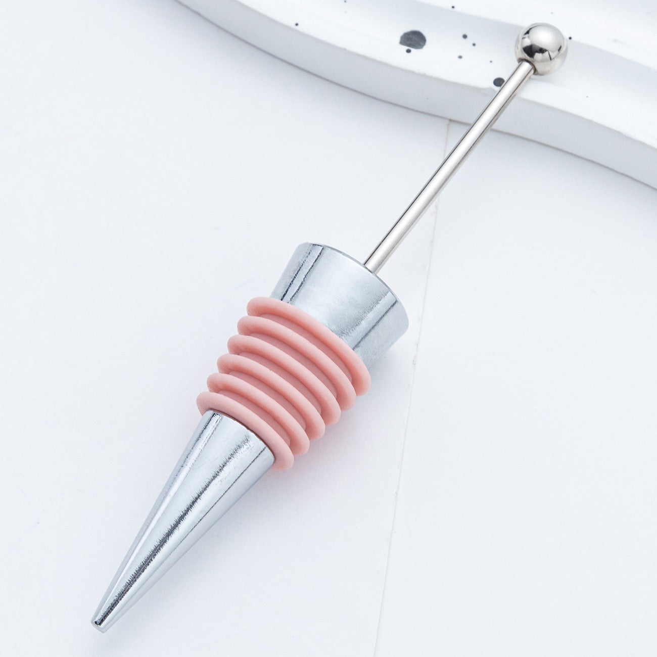 Beadable silicone alloy wine stopper（3PCS）