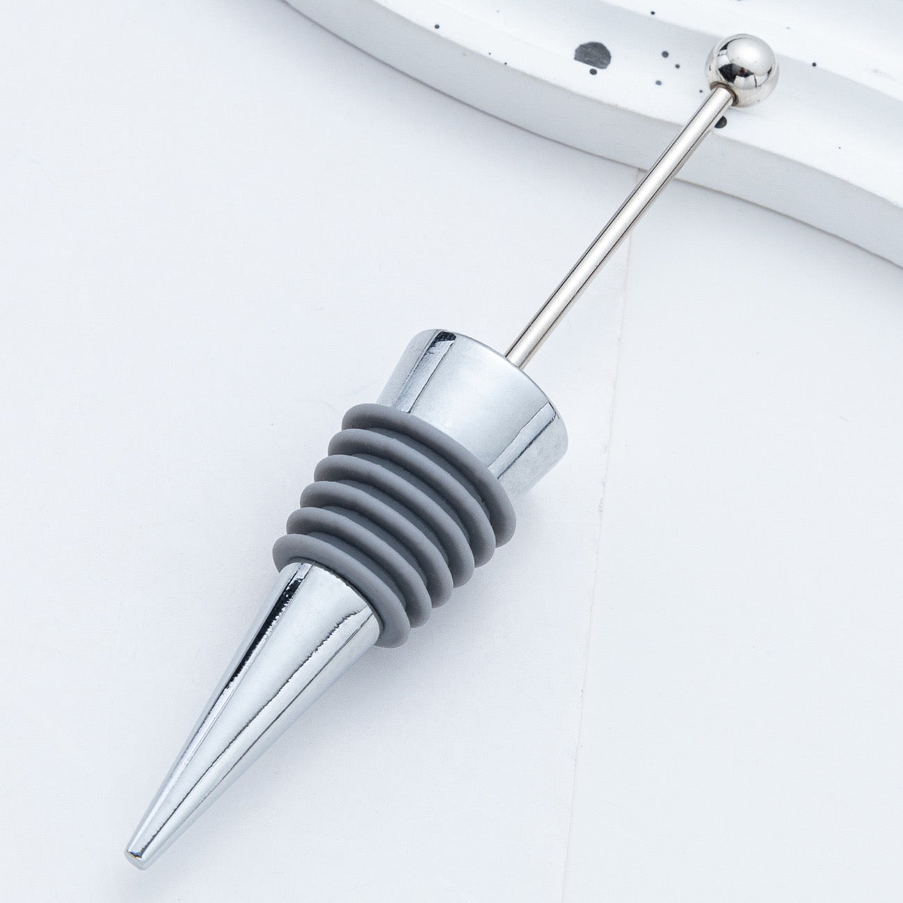 Beadable silicone alloy wine stopper（3PCS）