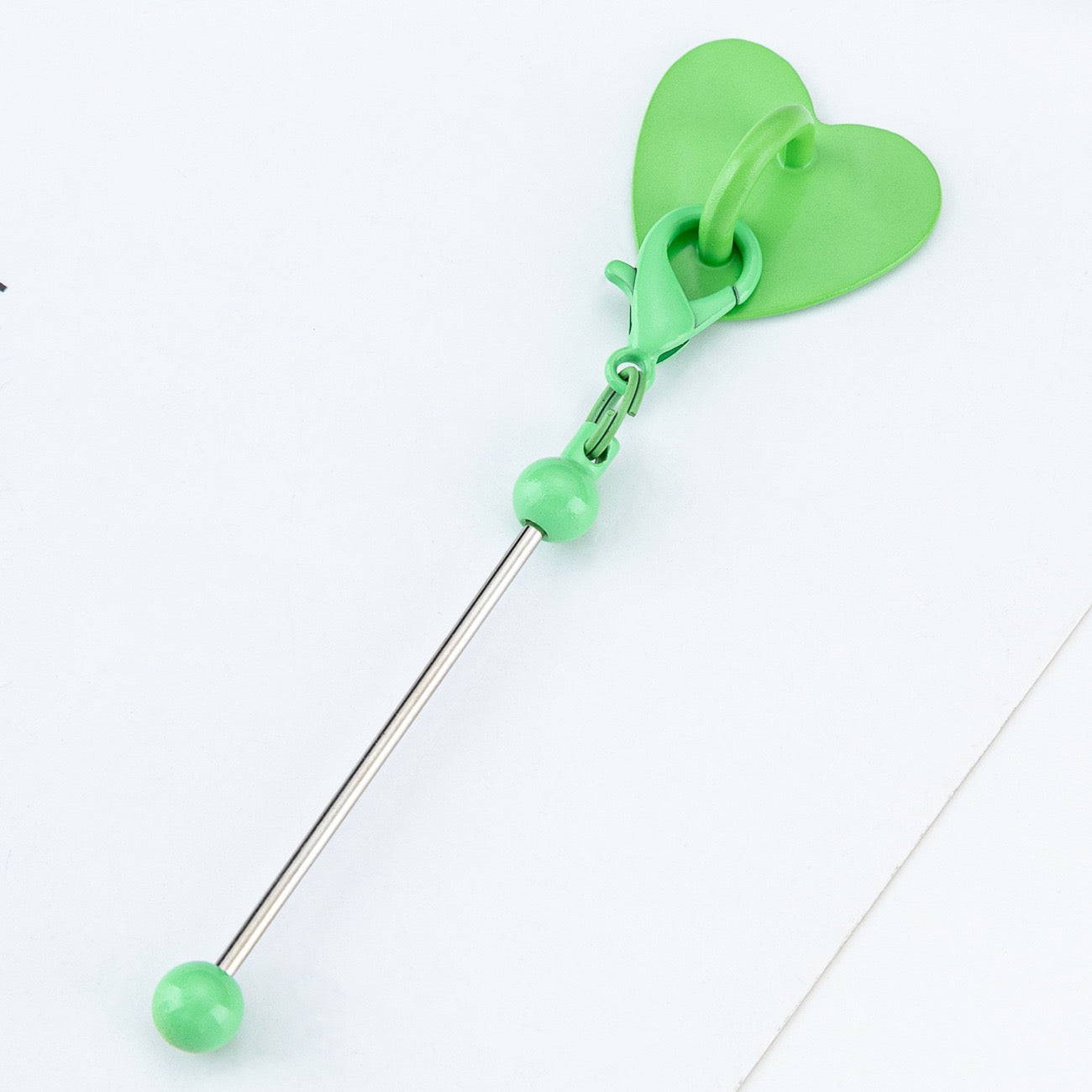 Beaded heart-shaped patch hook pendant（6PCS ）
