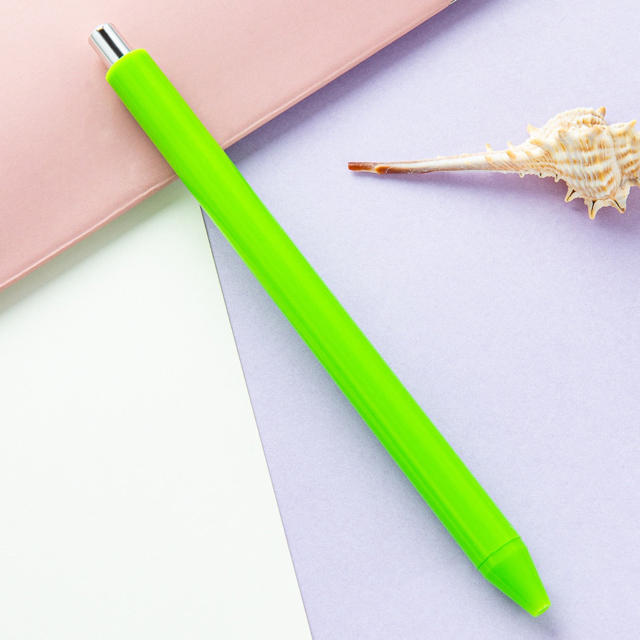 Macaron-colored press ballpoint pen（10PCS）