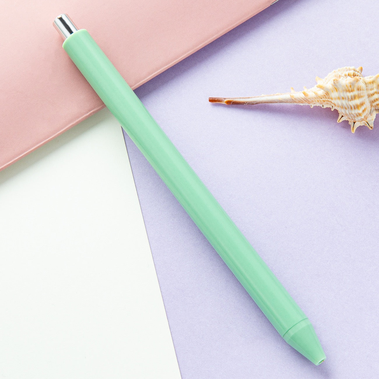 Macaron-colored press ballpoint pen（10PCS）