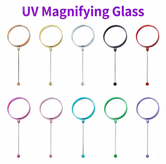 Bead-stringable high-definition handheld magnifier（4PCS）