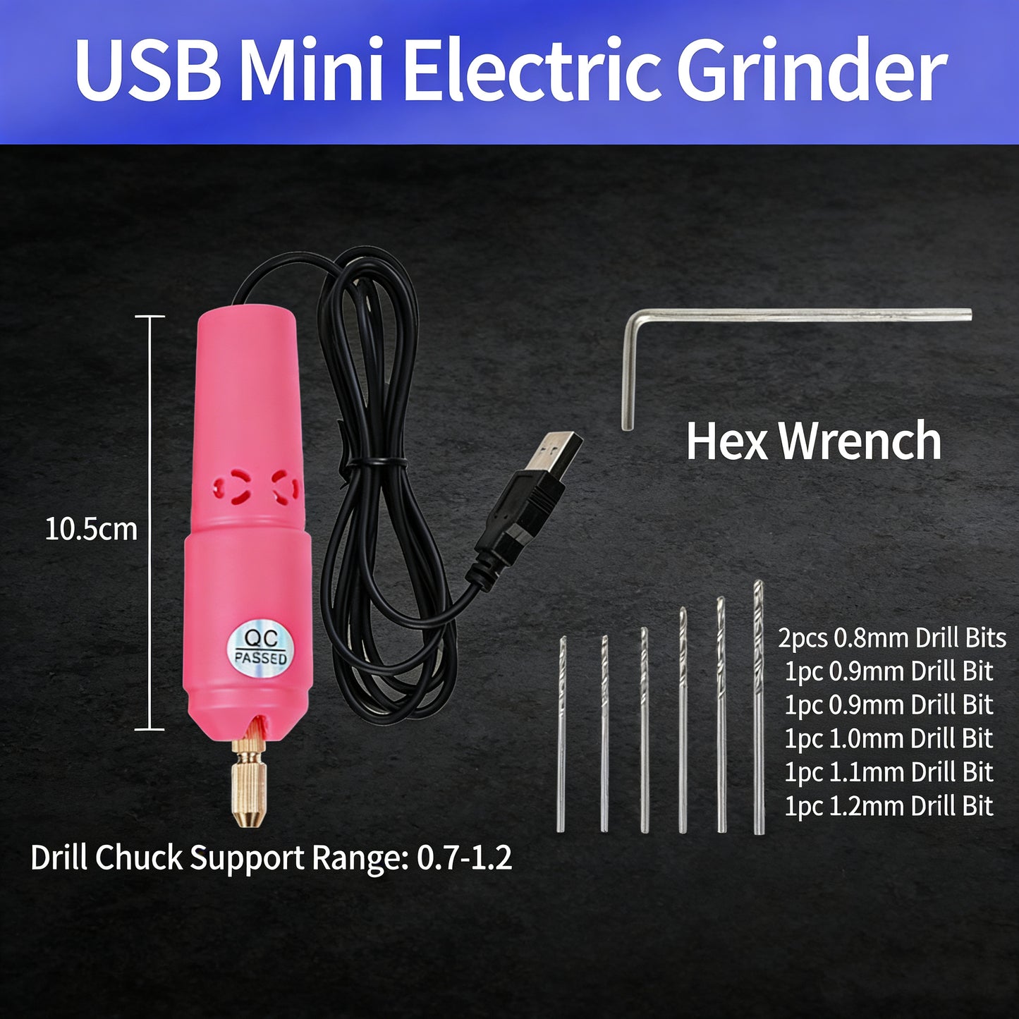 26-USB cute particle drilling small electric drill