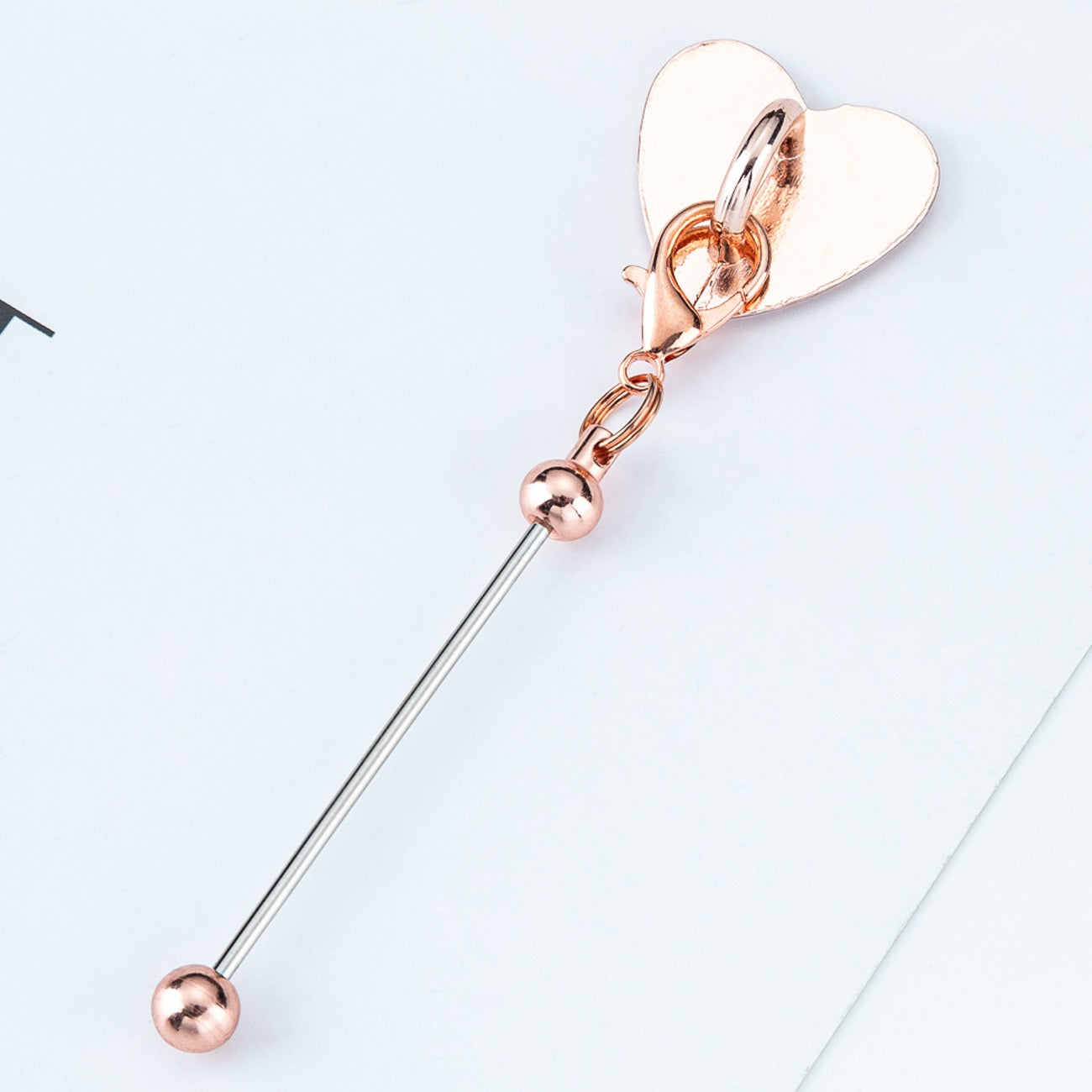 Beaded heart-shaped patch hook pendant（6PCS ）