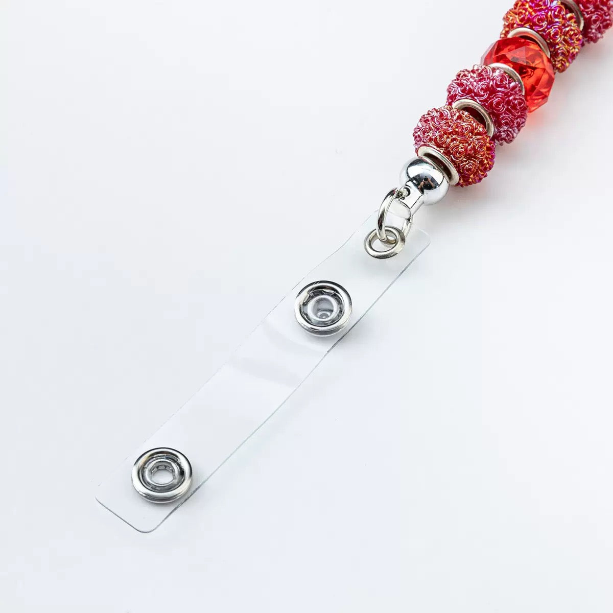 15-Beadable glitter sequin badge reel（6PCS）