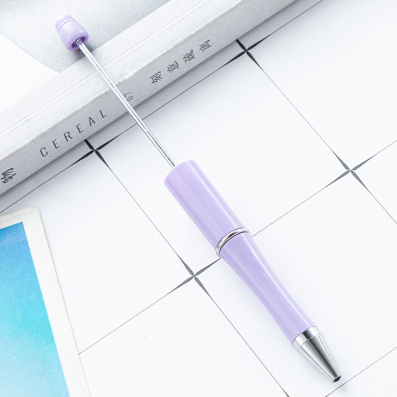 05--10PCS A bag DIY handmade bead pens, plastic ballpoint pens