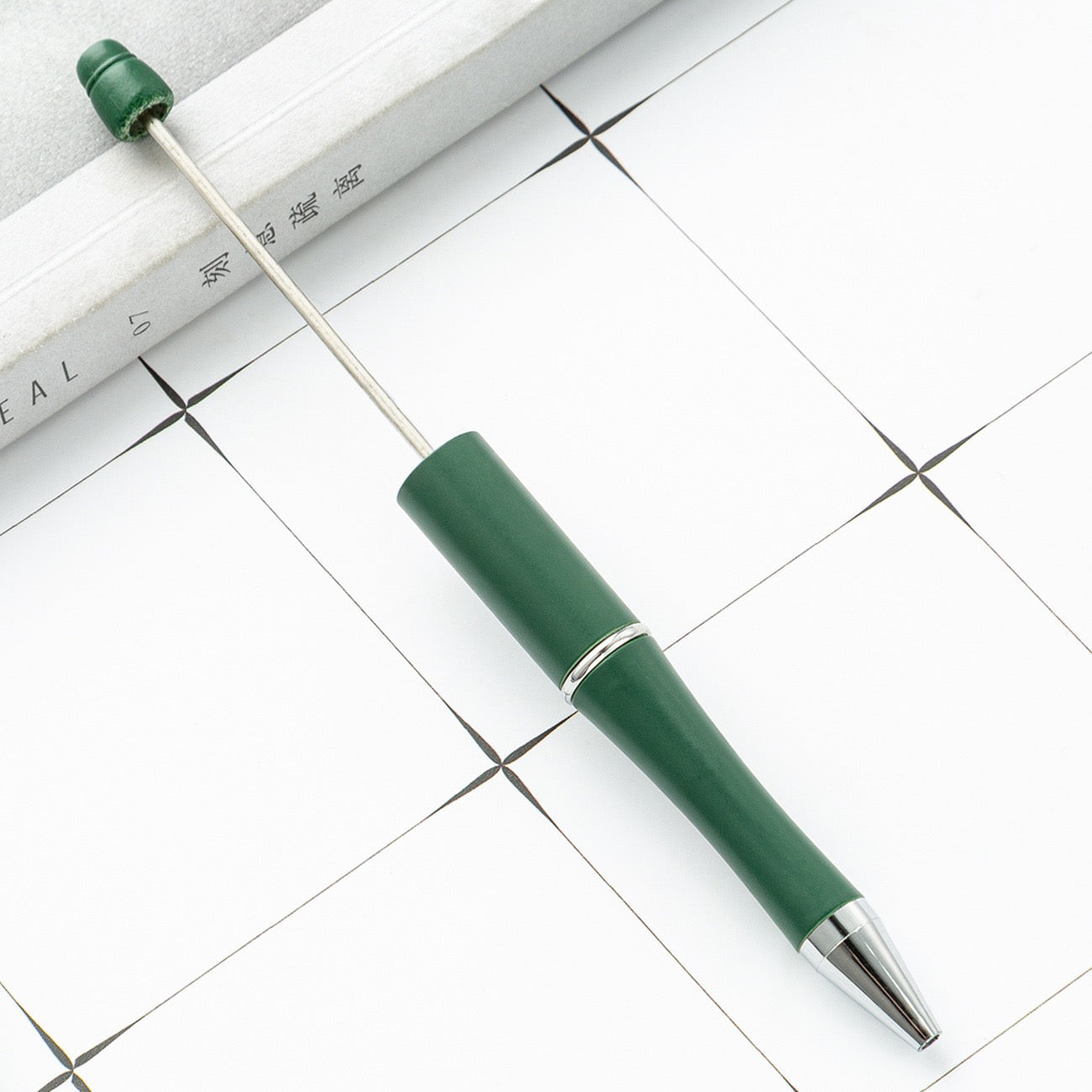 05--10PCS A bag DIY handmade bead pens, plastic ballpoint pens