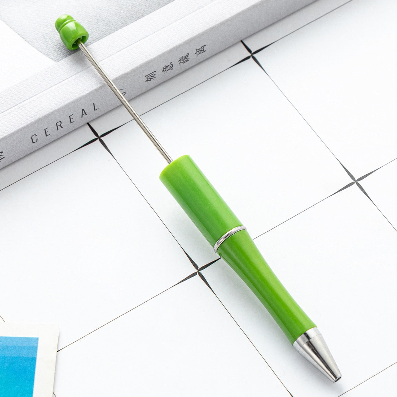05--10PCS A bag DIY handmade bead pens, plastic ballpoint pens