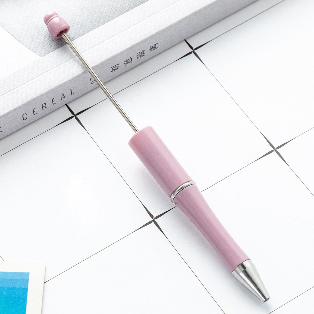 05--10PCS A bag DIY handmade bead pens, plastic ballpoint pens