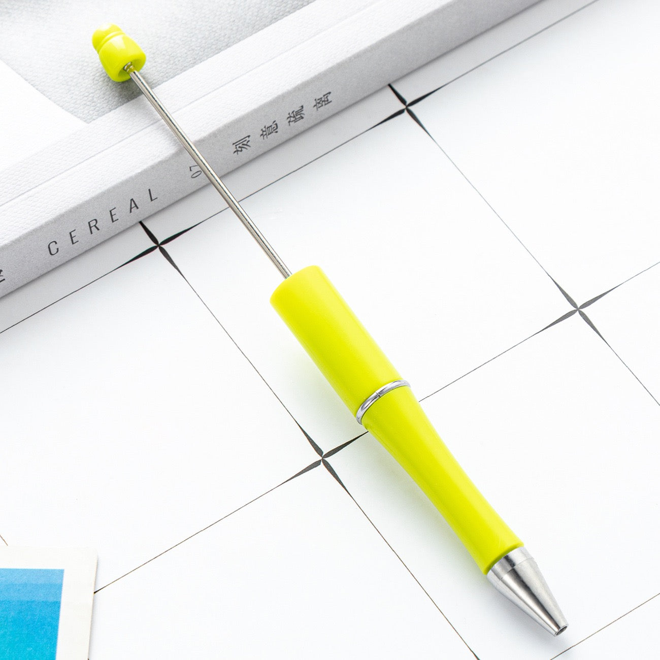 05--10PCS A bag DIY handmade bead pens, plastic ballpoint pens