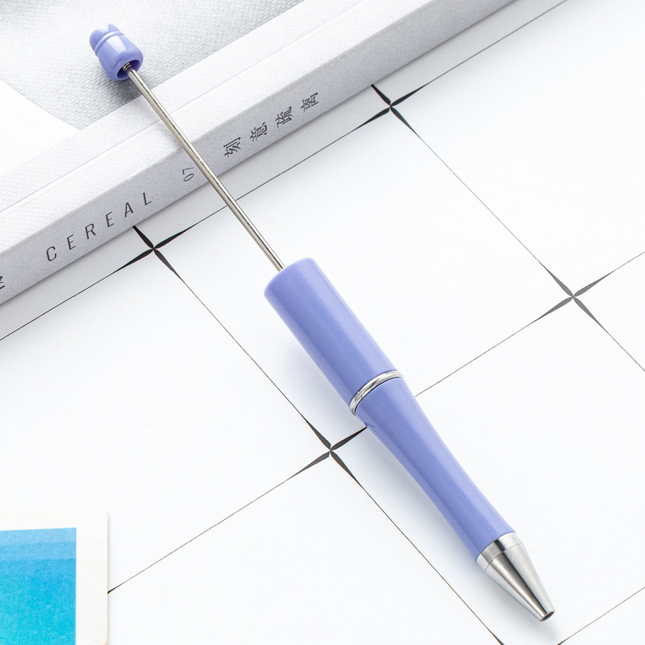 05--10PCS A bag DIY handmade bead pens, plastic ballpoint pens