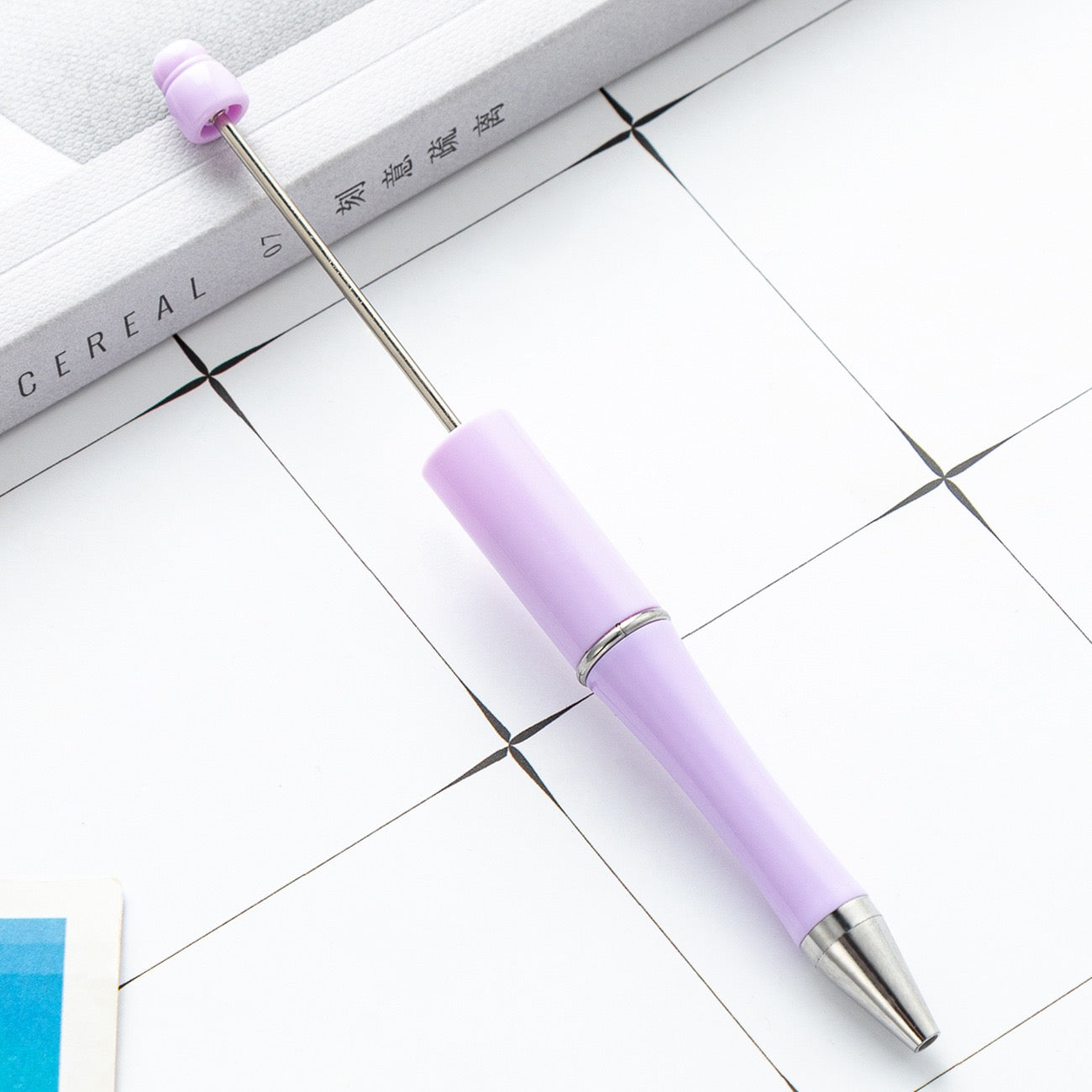 05--10PCS A bag DIY handmade bead pens, plastic ballpoint pens