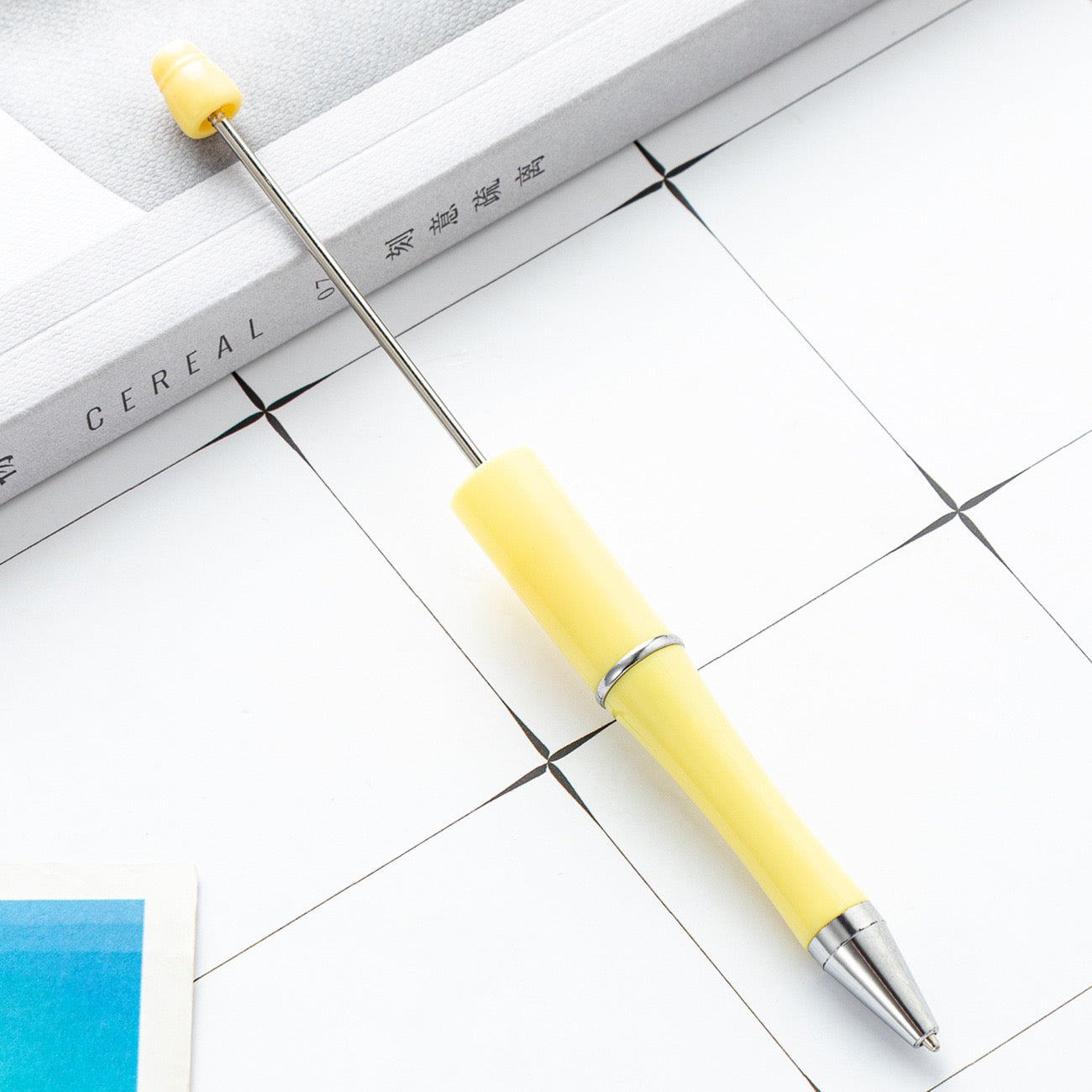 05--10PCS A bag DIY handmade bead pens, plastic ballpoint pens